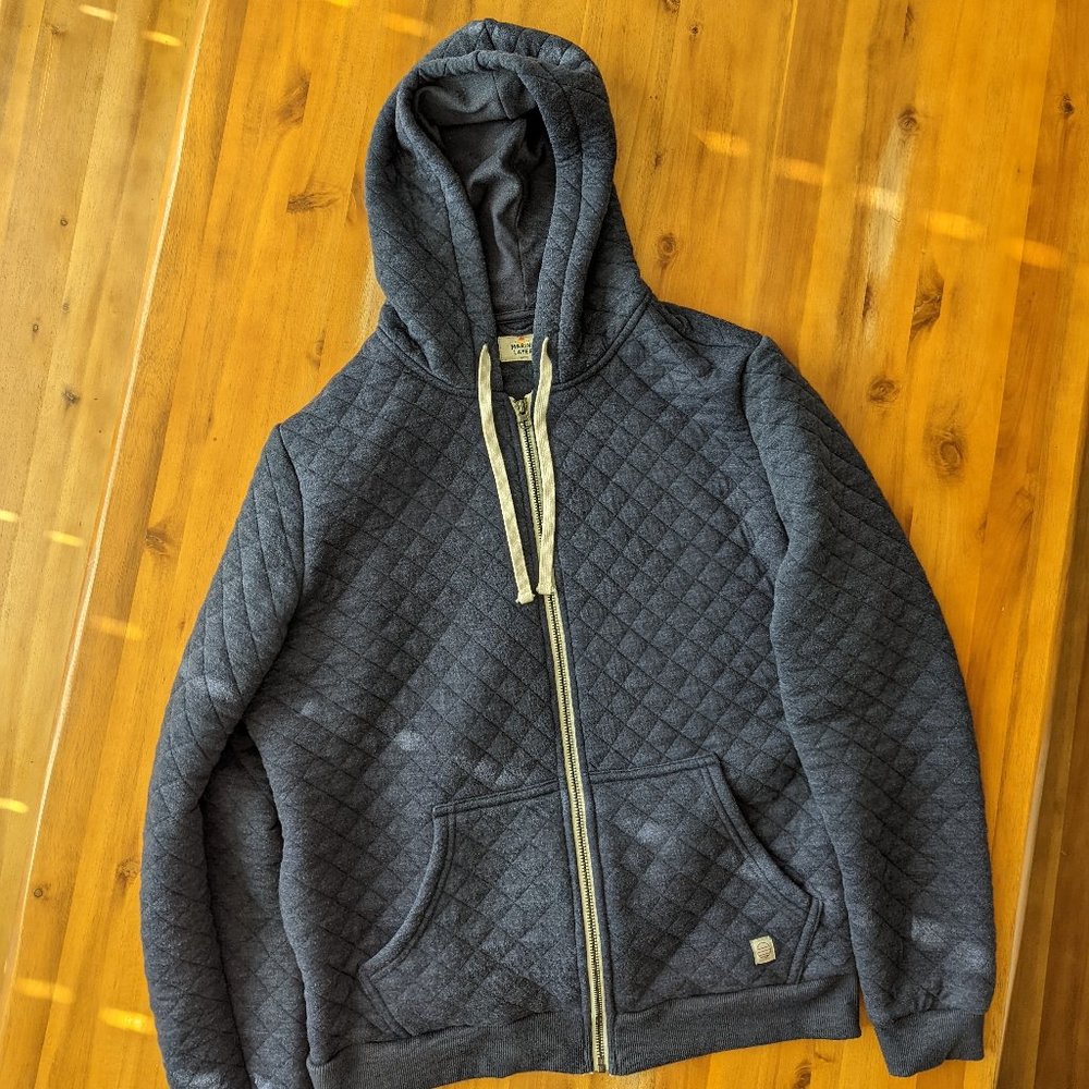 Marine Layer  Corbet Quilted Hoodie - Navy - Large